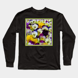 Passion for Pansies Long Sleeve T-Shirt